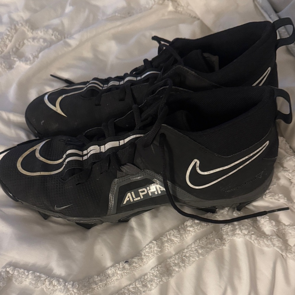 Nike Alpha Black and White Cleats